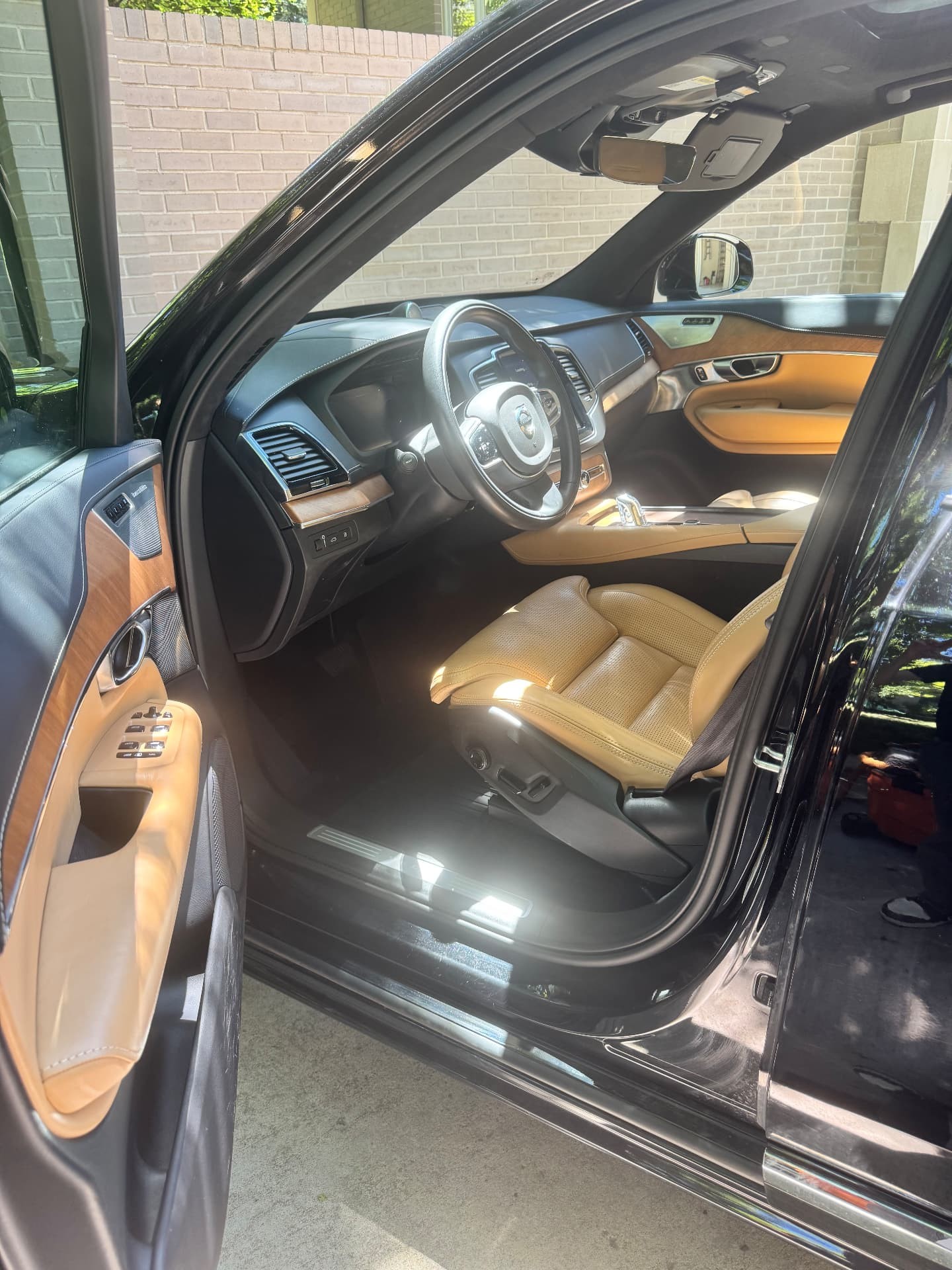 Leather interior detail