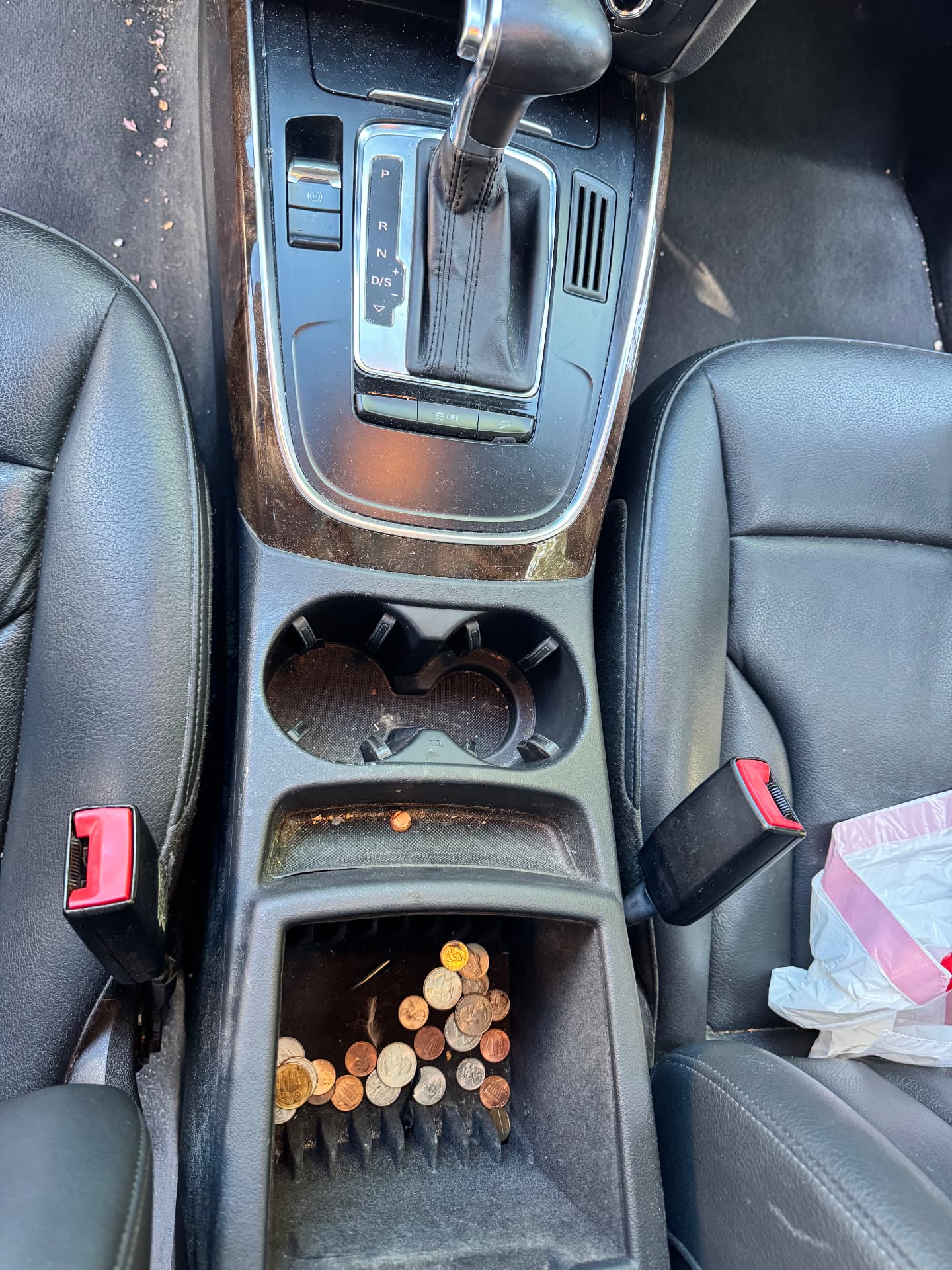 Center console before interior detail